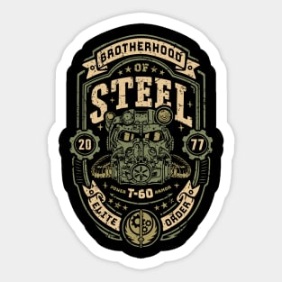 Knight of Steel T-60 distressed Sticker